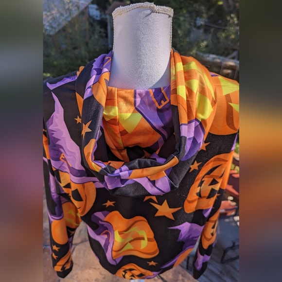 Brand New Adult Medium Unisex Pumpkin pullover hoodie. - Picture 7 of 10